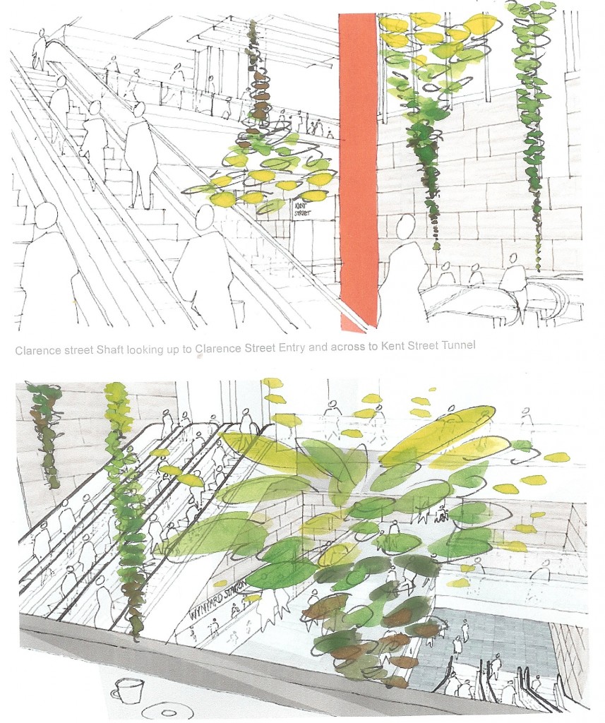 Jade Oakley Wynyard Station artwork concept